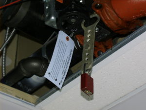 Valve lockout